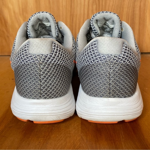 Womens 7.5 Nike Revolution 3 Athletic Shoes Gray Orange SEF1186 - Picture 4 of 8